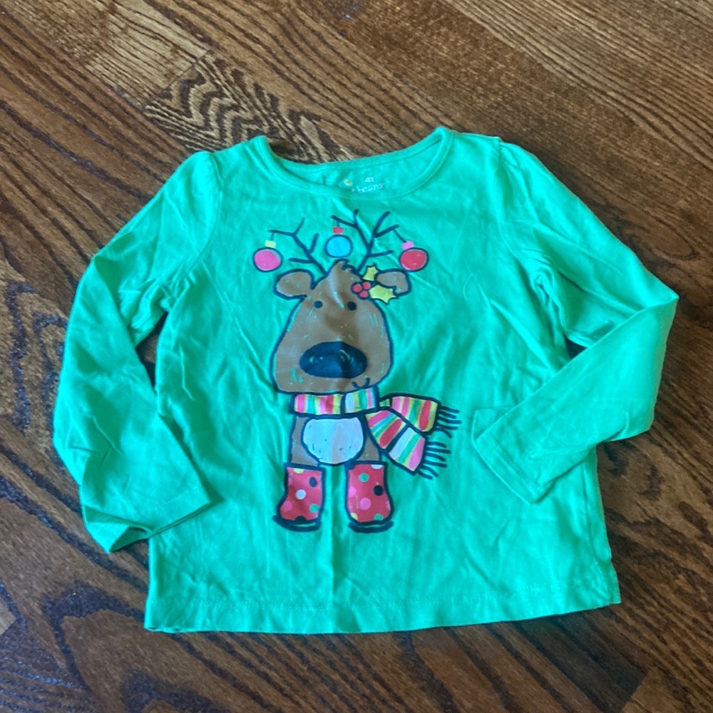 Little girls long sleeve holiday tee!